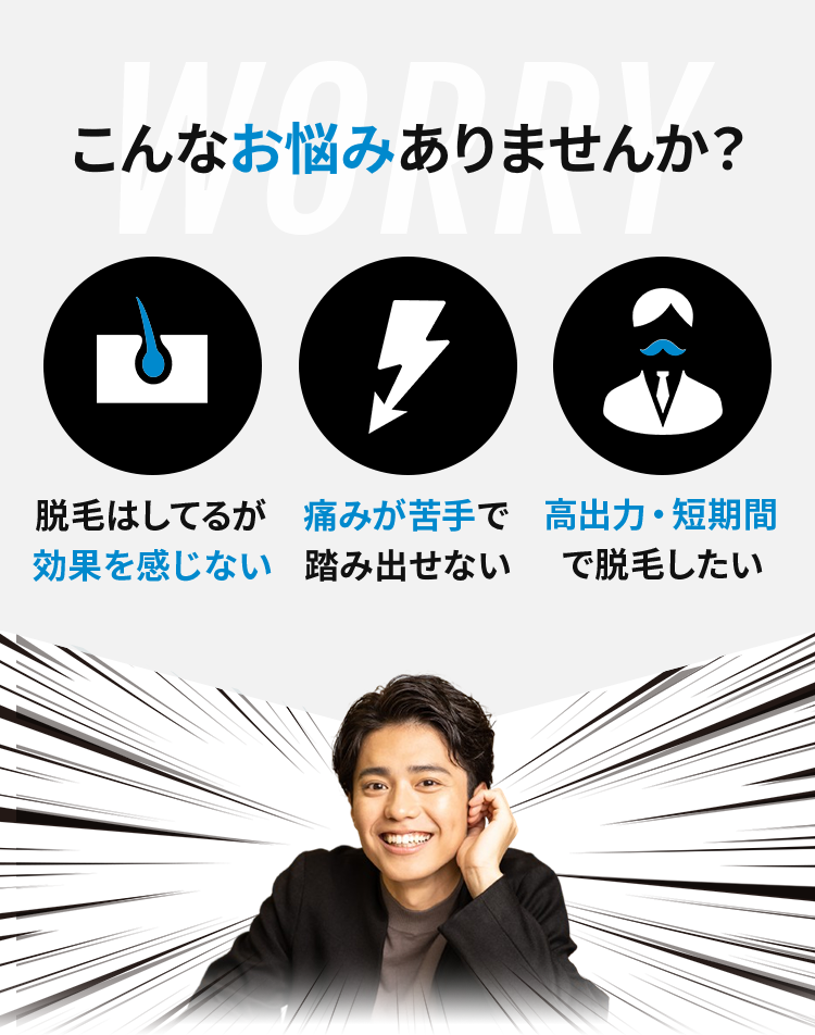 医療脱毛に関するこんなお悩み抱えていませんか？